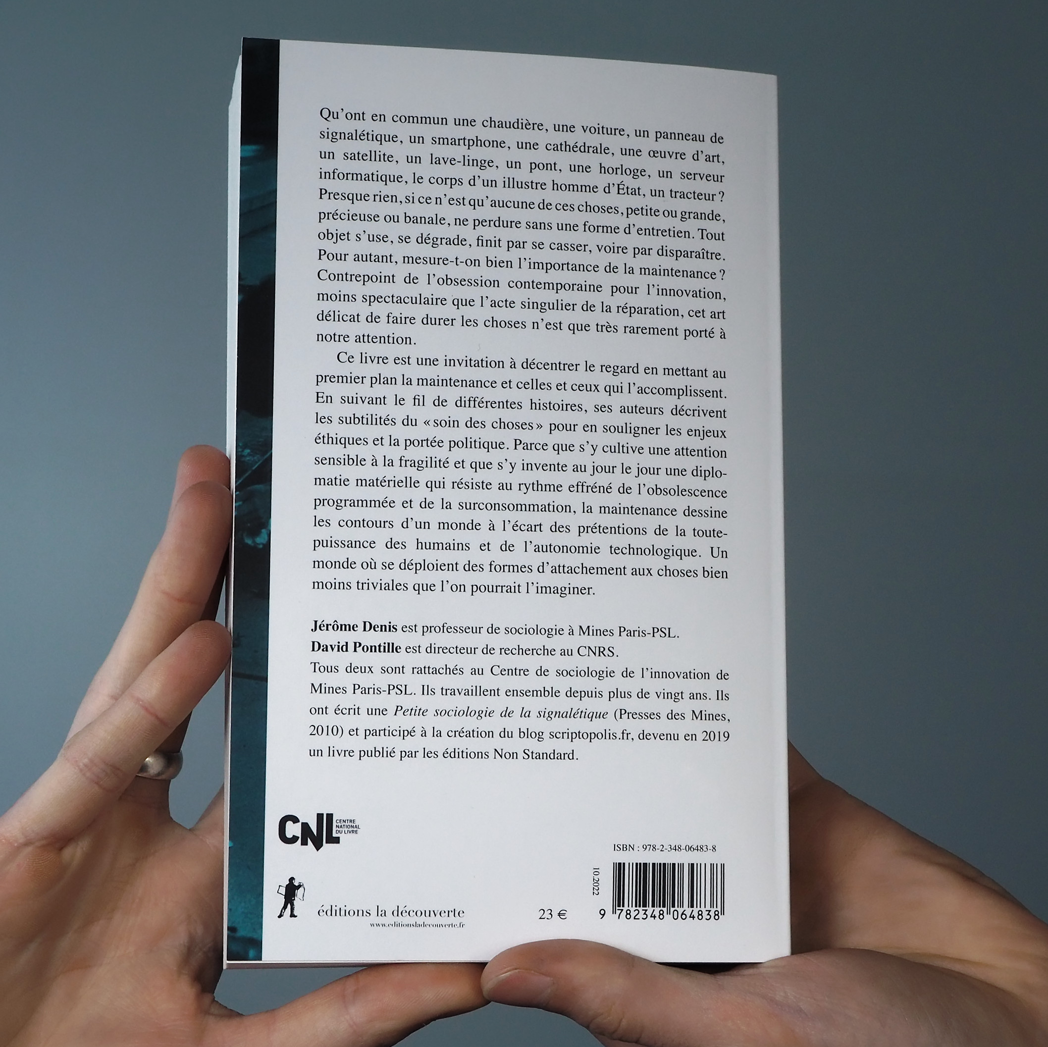 Book ‘Le soin des choses’ by Jérôme Denis &amp; David Pontille
