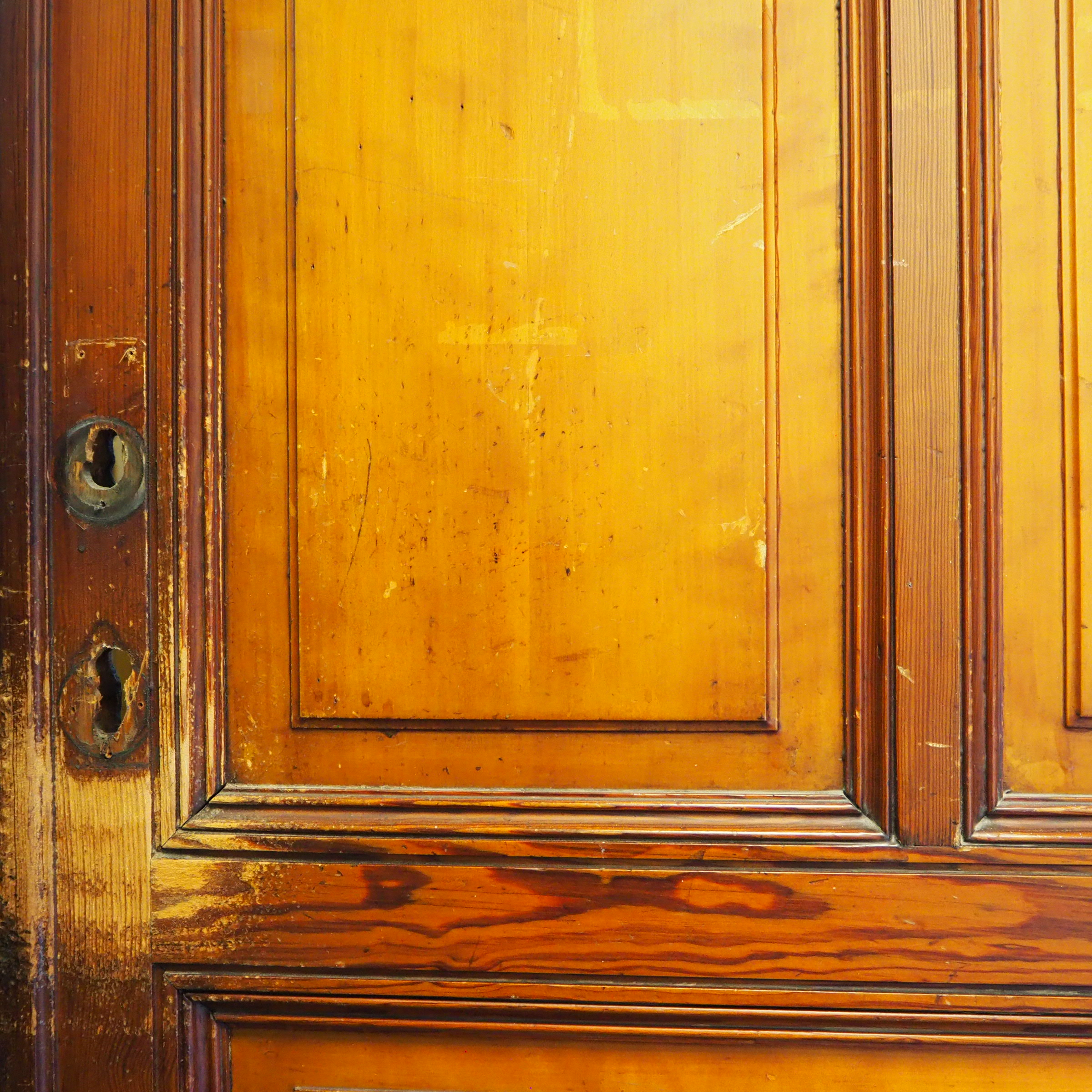 Door in varnished wood (H. 229 x W. 92.2 cm) - Right