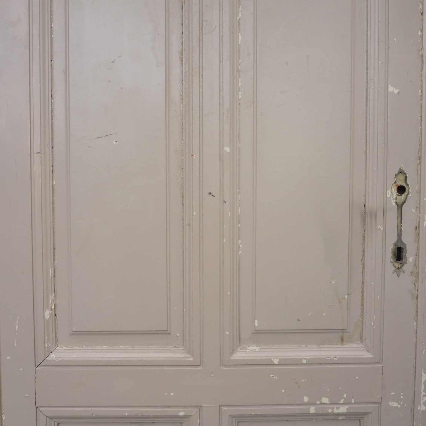 Solid wooden door with glass panels (H. 225,3 cm x W. 83,5 cm) - Left