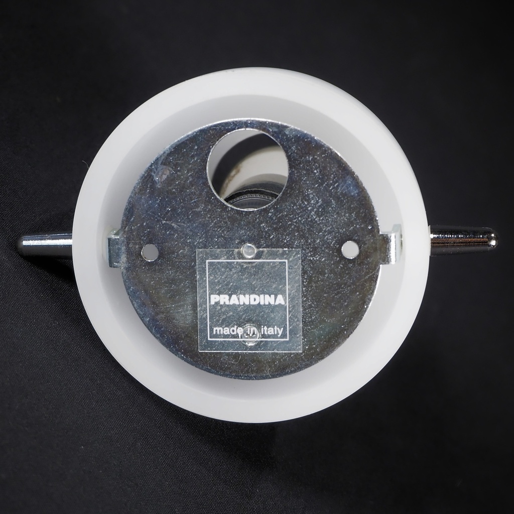 Wall or ceiling light in white frosted glass by M. Mengotti & S. Prandina for Prandina