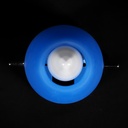 Wall or ceiling light in blue frosted glass by M. Mengotti & S. Prandina for Prandina