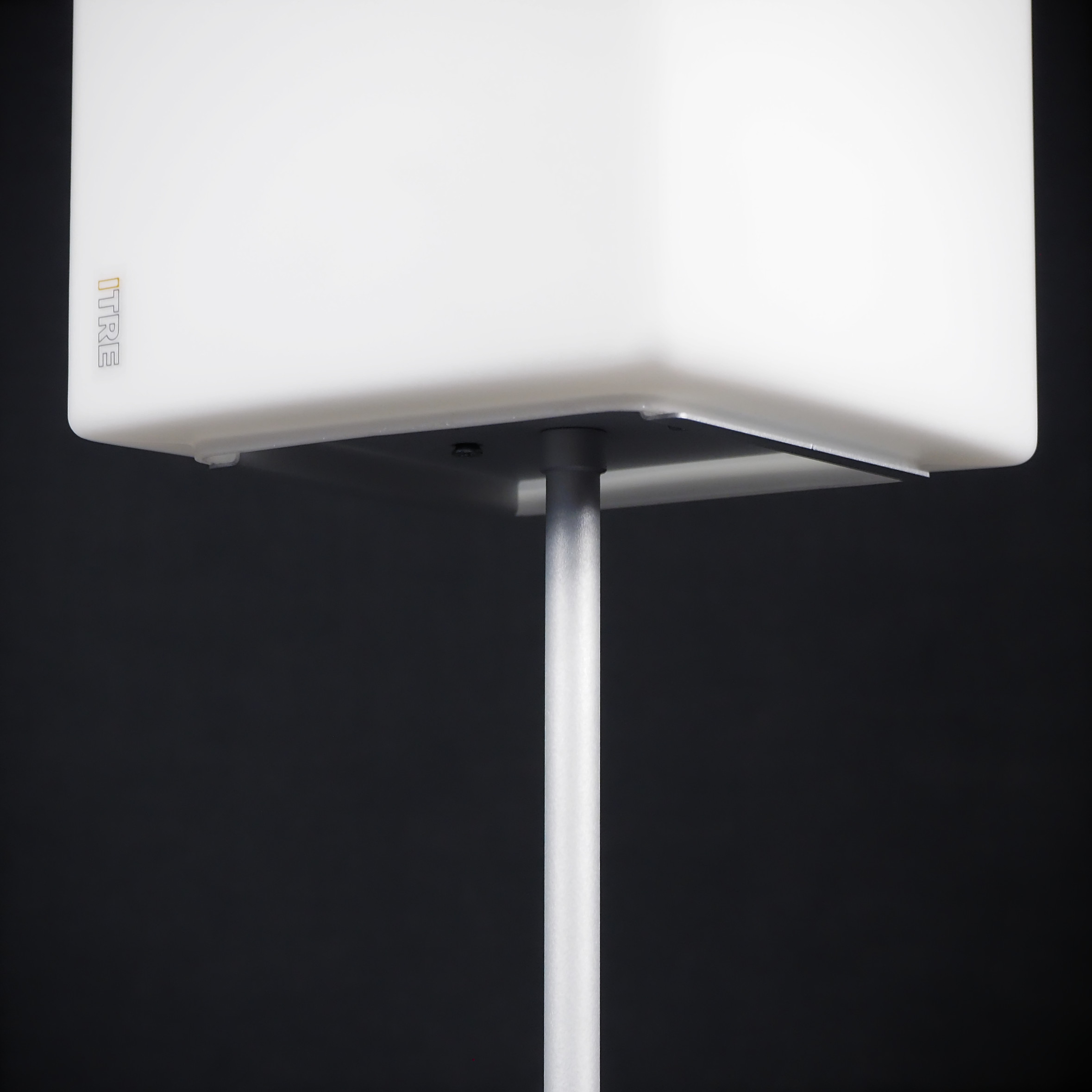 Table light in metal and frosted glass Cubi ta-co' by Ufficio Stile Itre