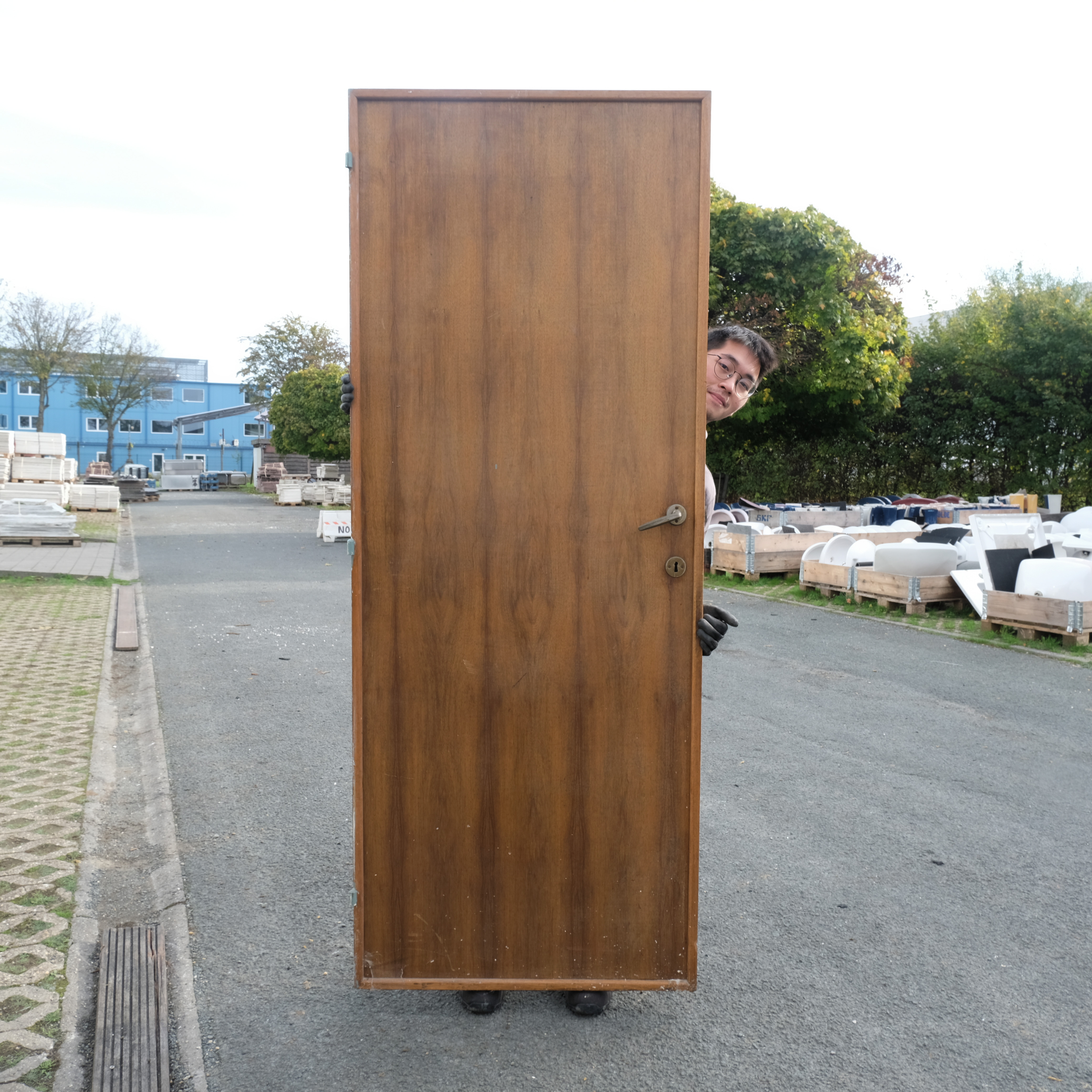 Door in wood (W. 79 x H. 203 cm) - Right