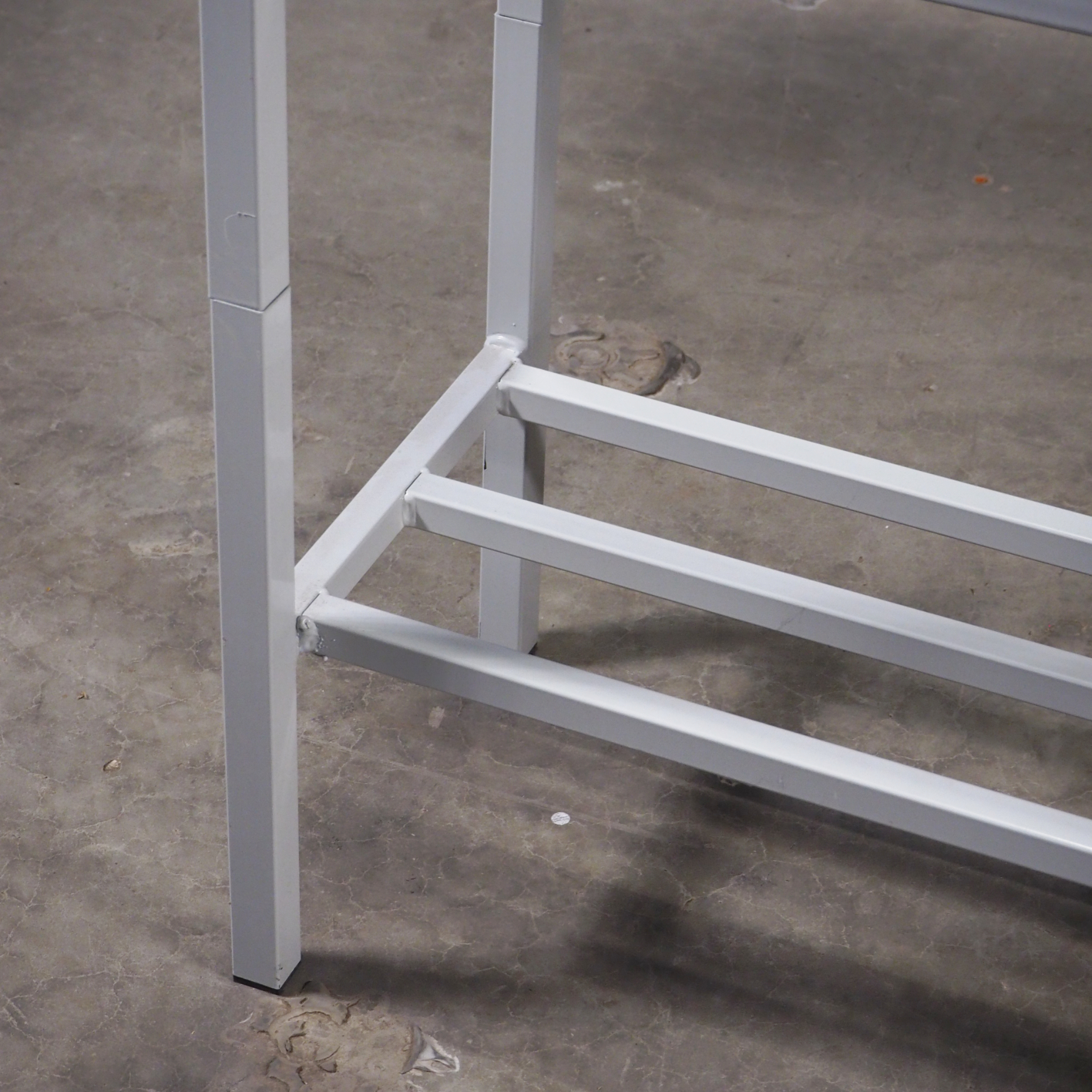 Workshop shelf in steel by Provost (5 modules) - Light grey