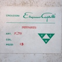 Set of 2 wall mounting bracket by Studio Caprotti (inner height 0,7 cm max.)