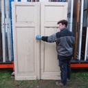 Double door in painted wood (H. 217,5 x W. 141 cm) - Right