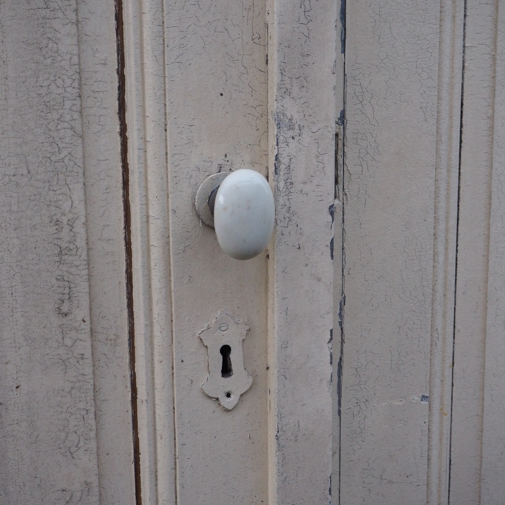 Double door in painted wood (H. 217,5 x W. 141 cm) - Right