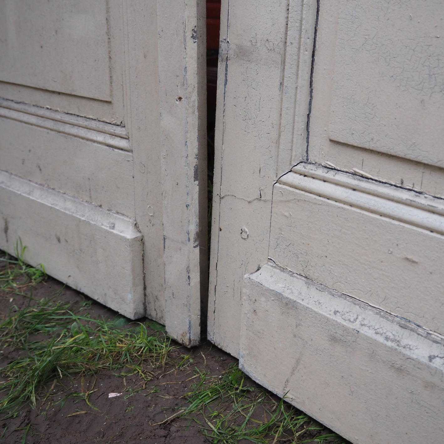 Double door in painted wood (H. 217,5 x W. 141 cm) - Right