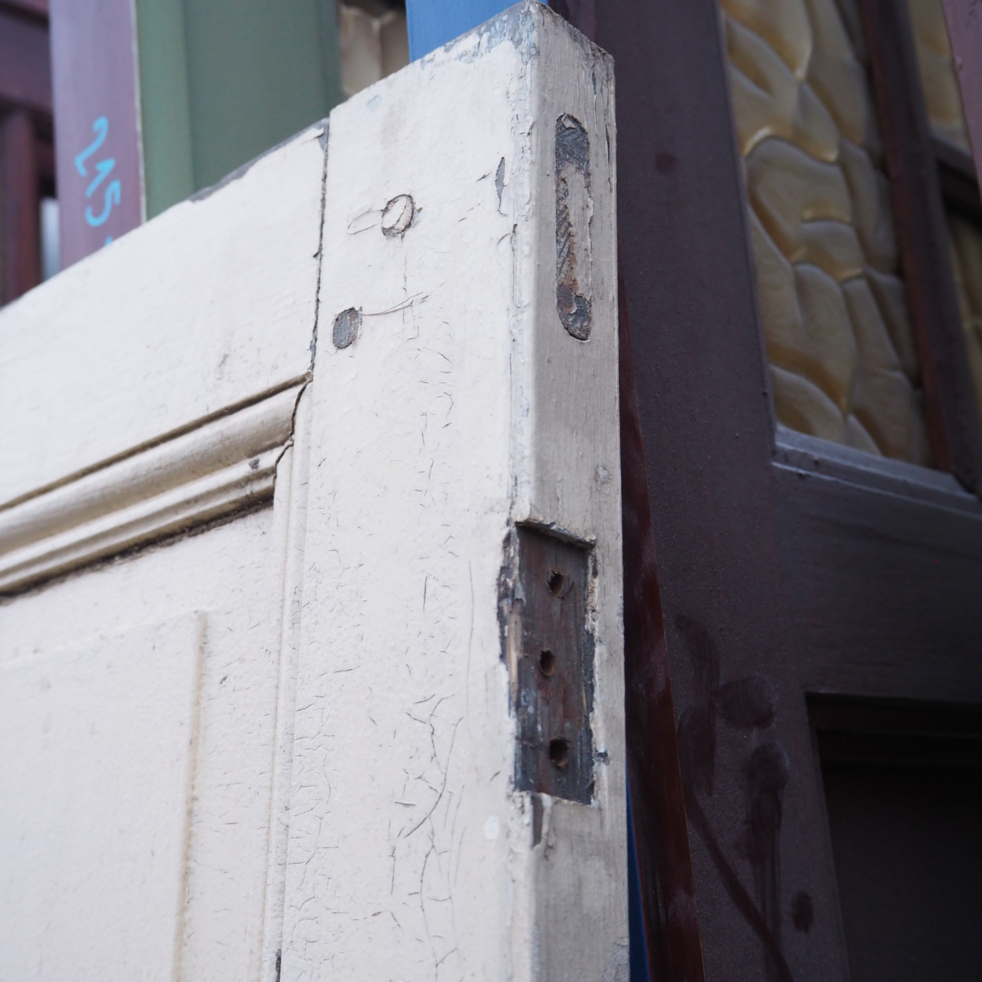 Double door in painted wood (H. 217,5 x W. 141 cm) - Right