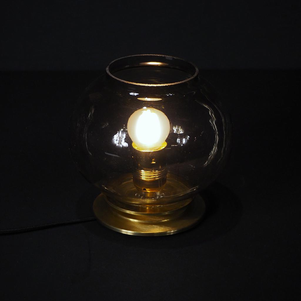 Night light 'Christelle' in brass and glass