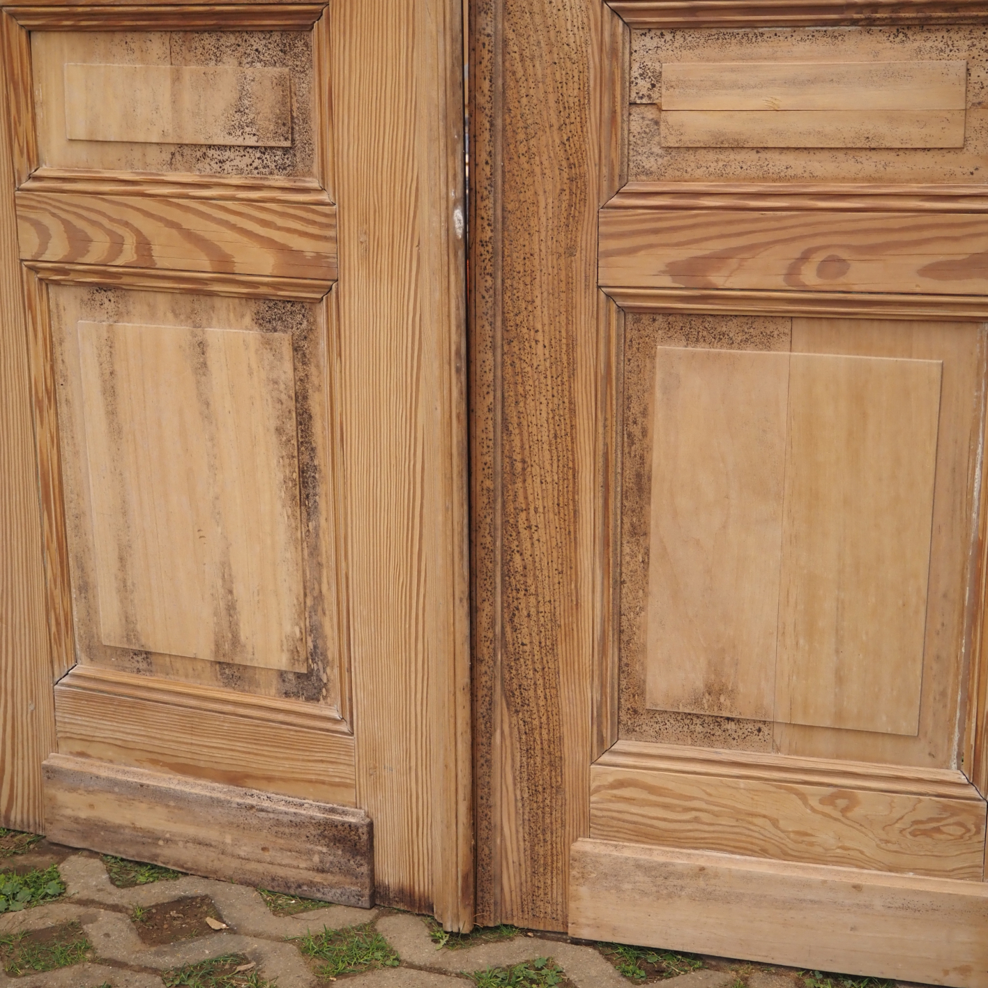 Double door in solid pine (H. 266,5 x W. 128 cm) - Right