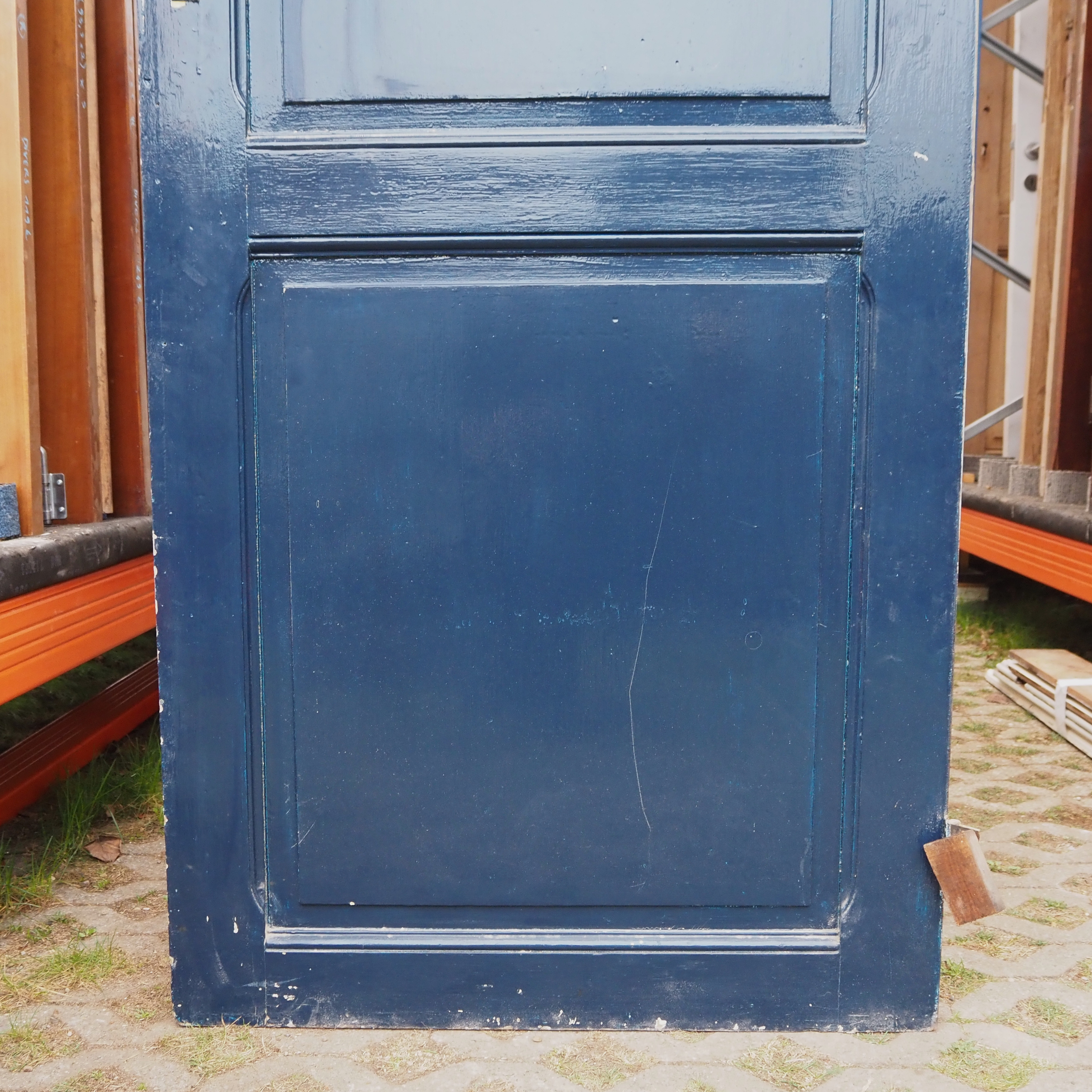 Door in painted wood (H. 215 x W. 83,5 cm) - Left