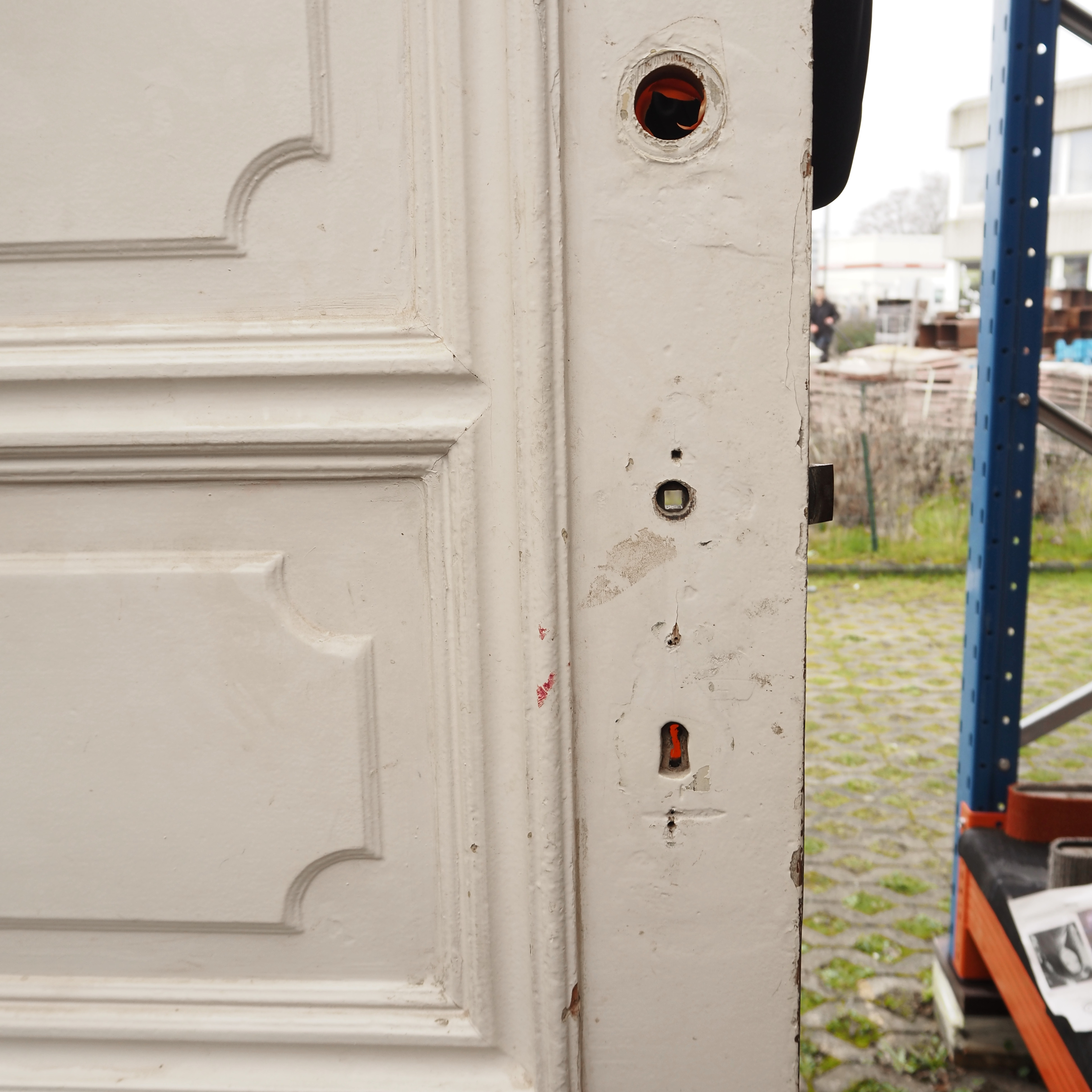 Door in hand-painted wood (H. 219,5 x W. 94 cm) - Left