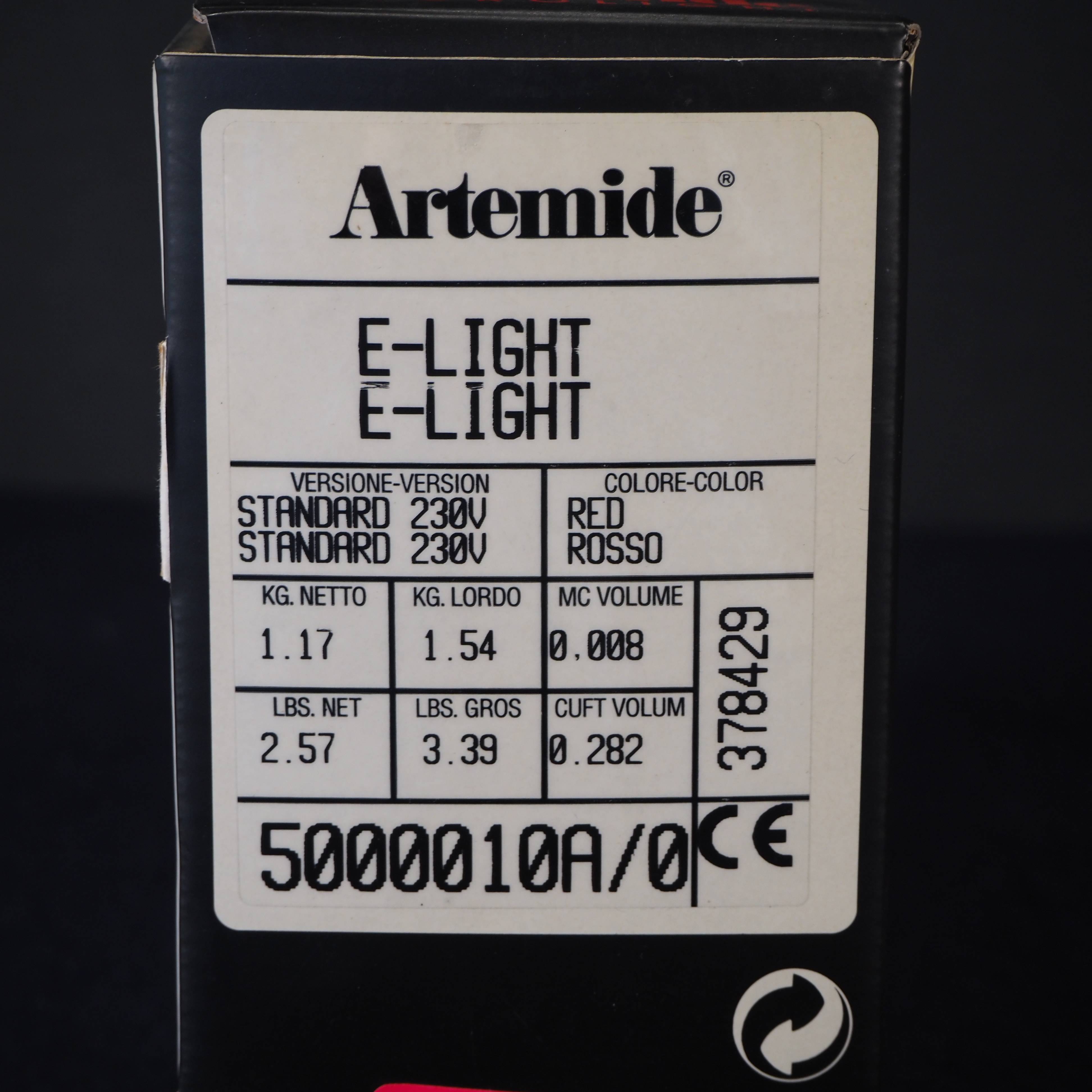 Table light 'Mircolight' by Ernesto Gismondi for Artemide (ca. 1990) - Red