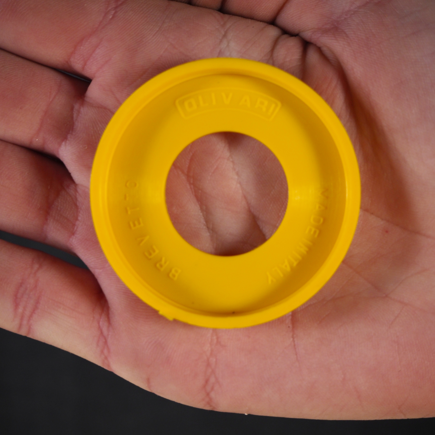 Door handle 'Boma' by Olivari, Italy (ca. 1980) - Yellow