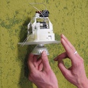 Recessed light 'Mira 2' in frosted glass by Leucos