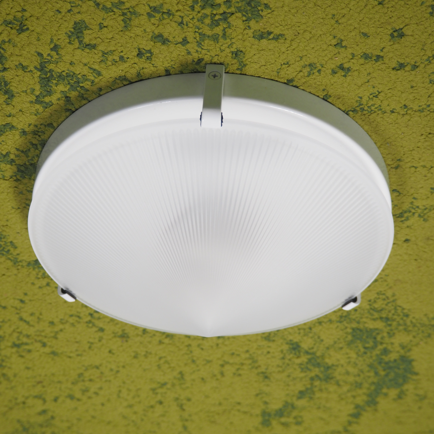 Ceiling light 'MI5223' in frosted textured glass by Milan - White