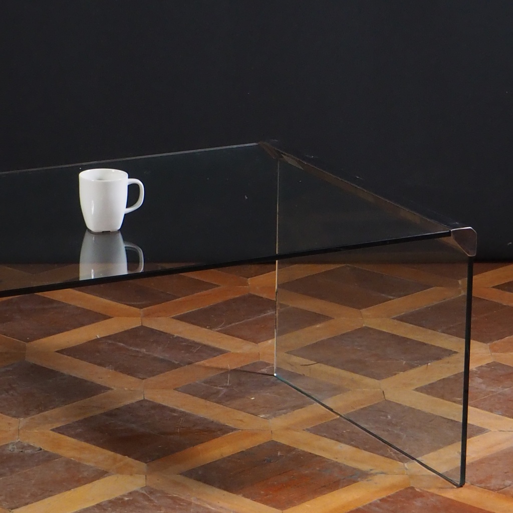Glass coffee table by Pierangelo Gallotti for Gallotti & Radice ca. 1980