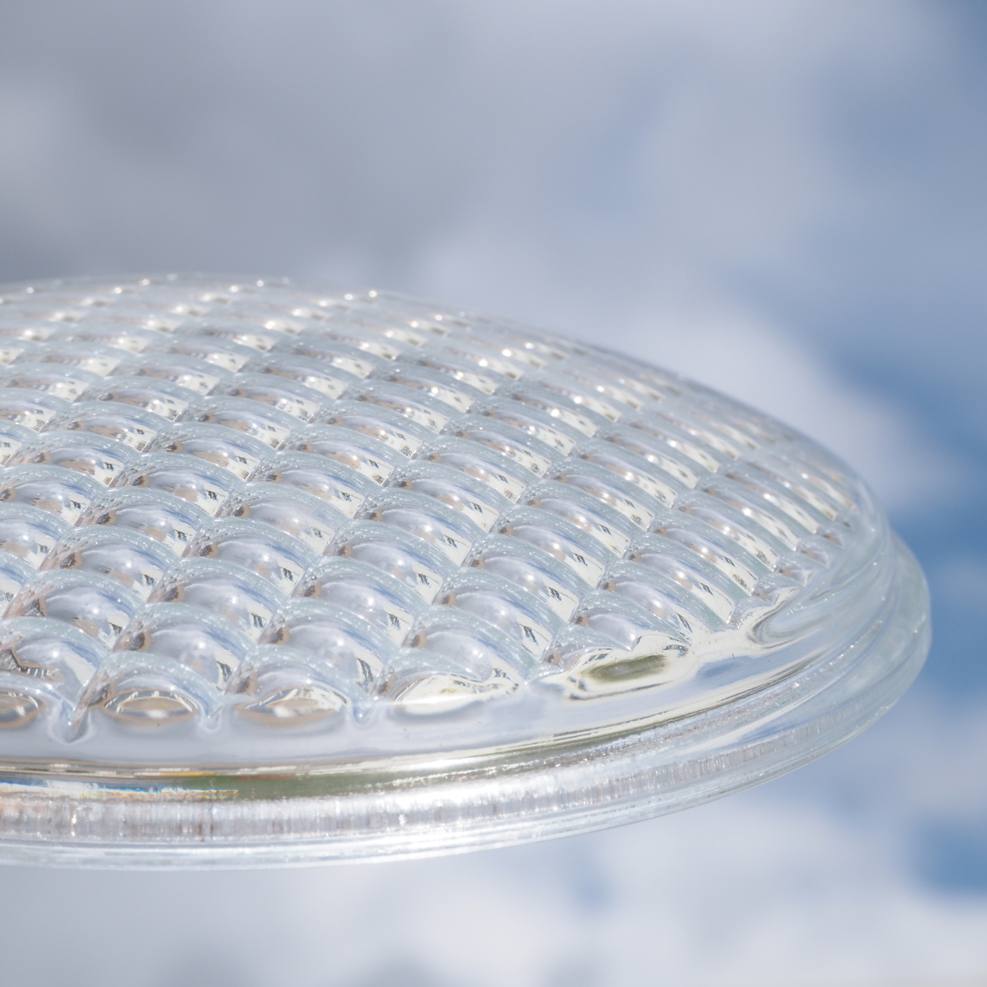 Round plate in borosilicate glass