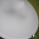 Ceiling light 'MI5205' in frosted textured glass by Milan - White (⌀ 35 cm)