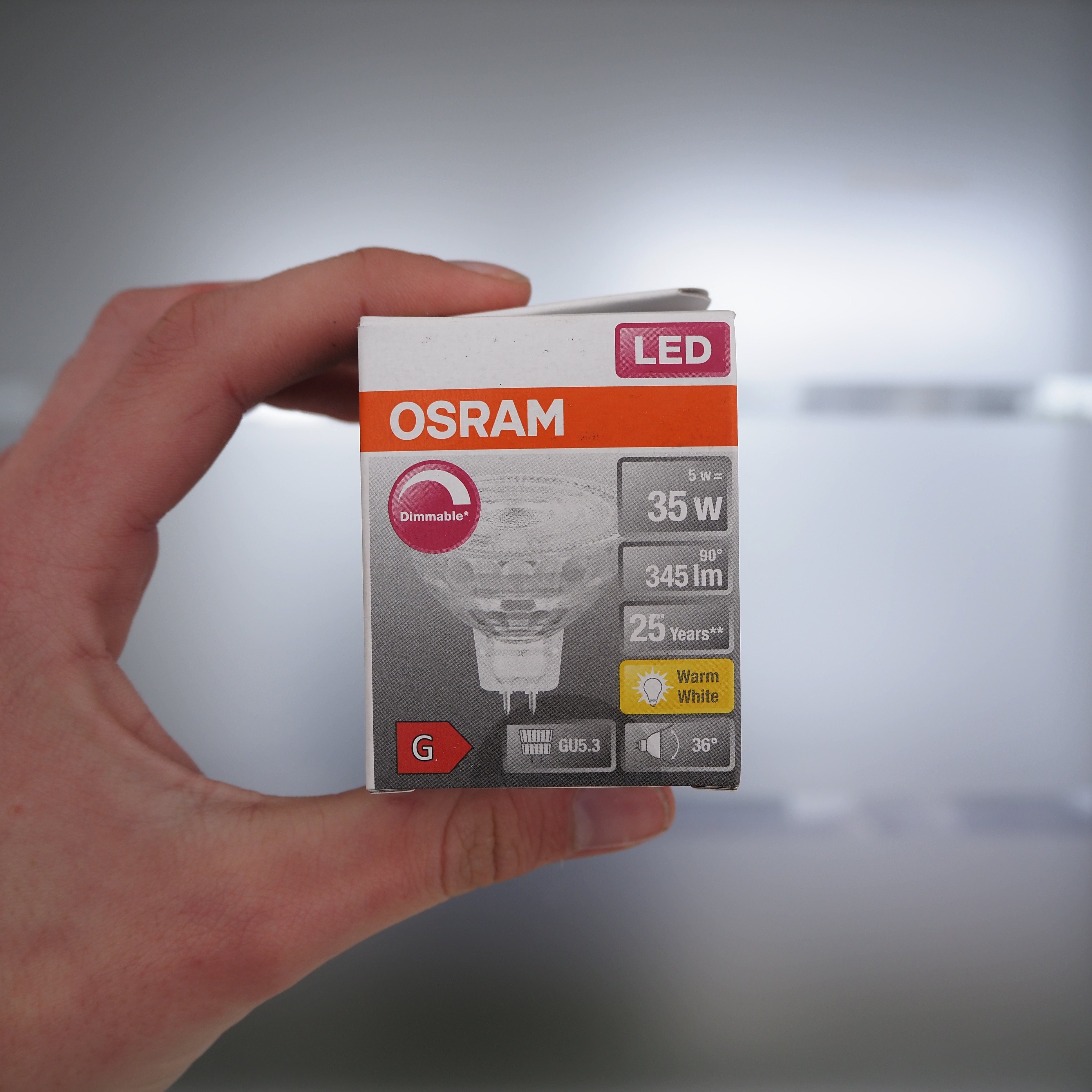 Bulb &quot;Led Superstar MR16 35 36°&quot; by Osram (GU5,3, dimmable)