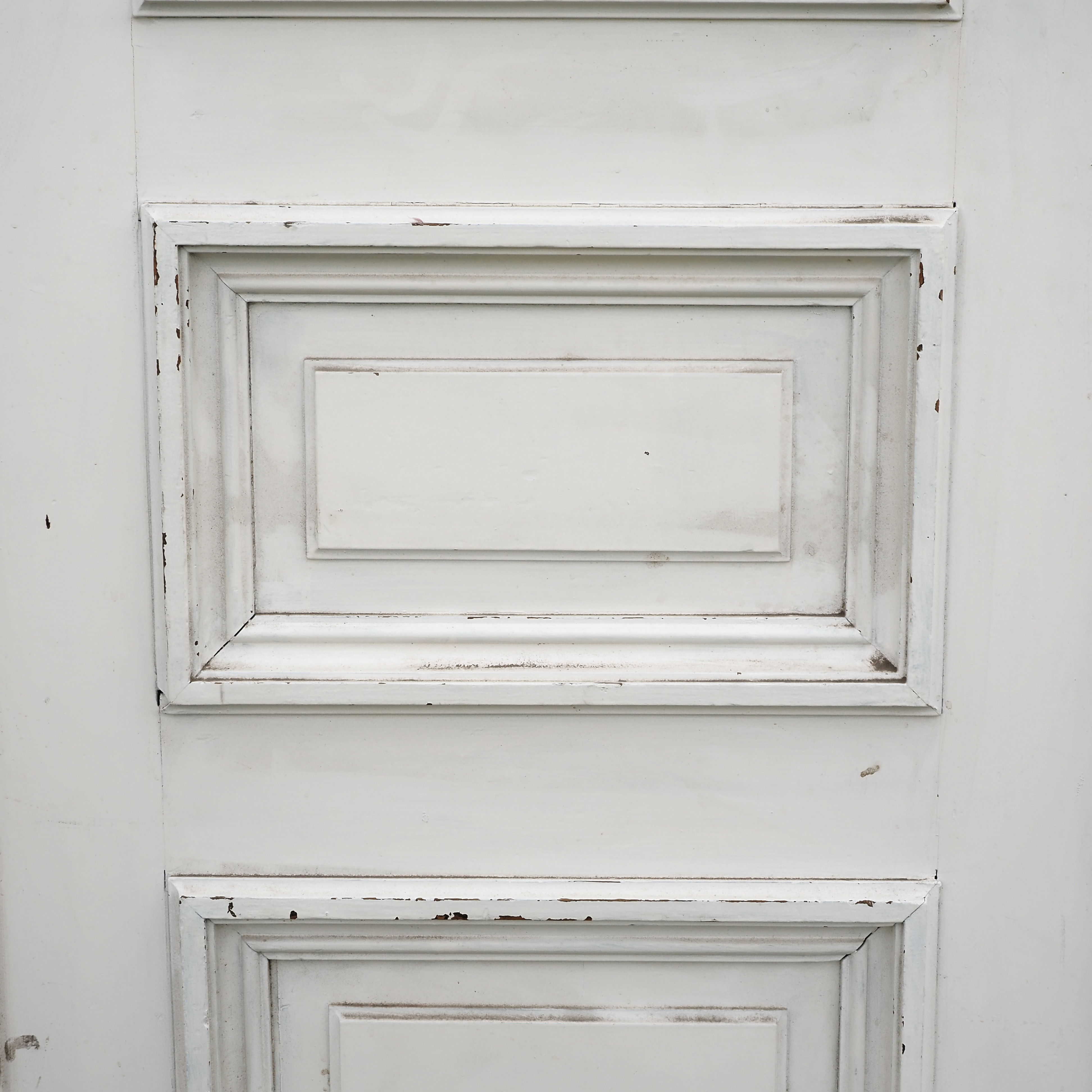 Quadruple door in painted wood (H. 345 x Total W. 243 cm) - Left