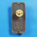 Cabinet handle in solid bronze by Jules Wabbes (ca. 1970)