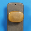 Cabinet handle in solid bronze by Jules Wabbes (ca. 1970)