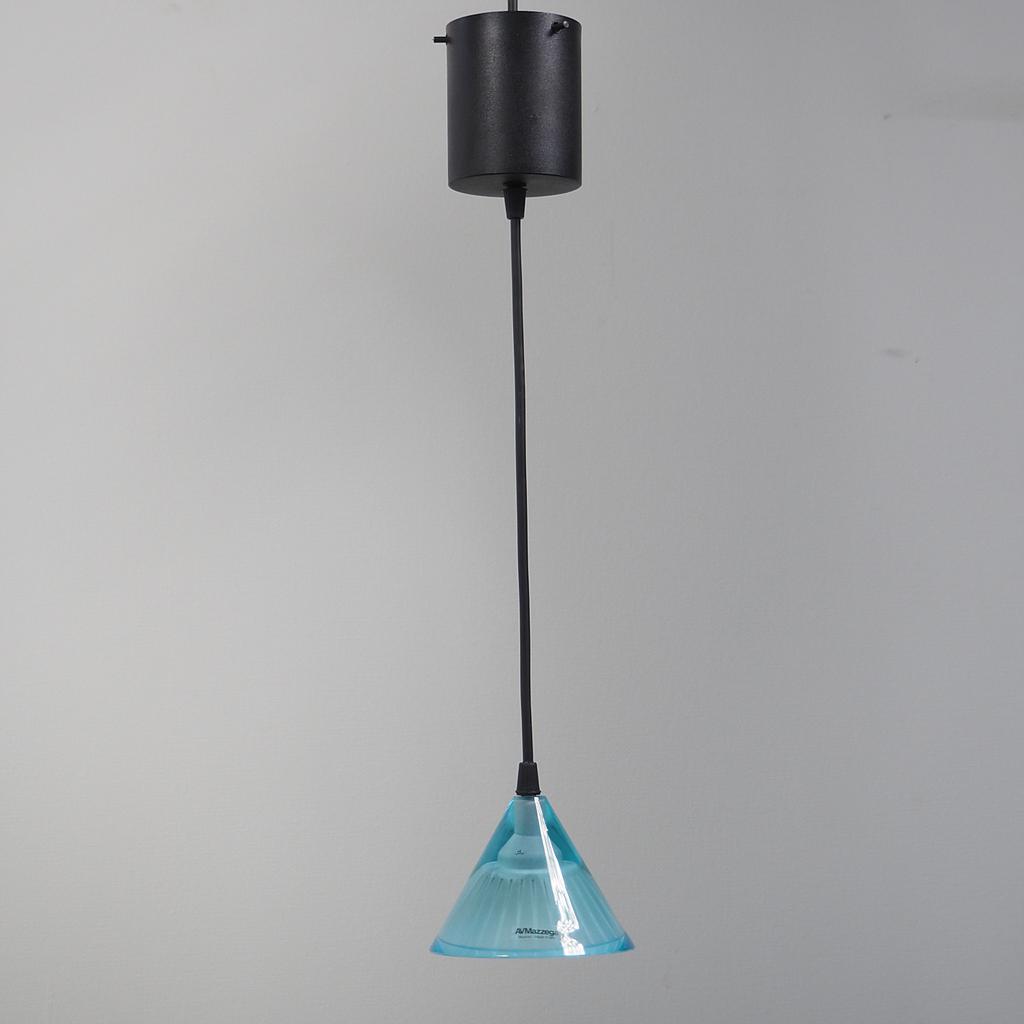 Hanging light in Murano glass by AV Mazzega (ca. 1980) - Blue