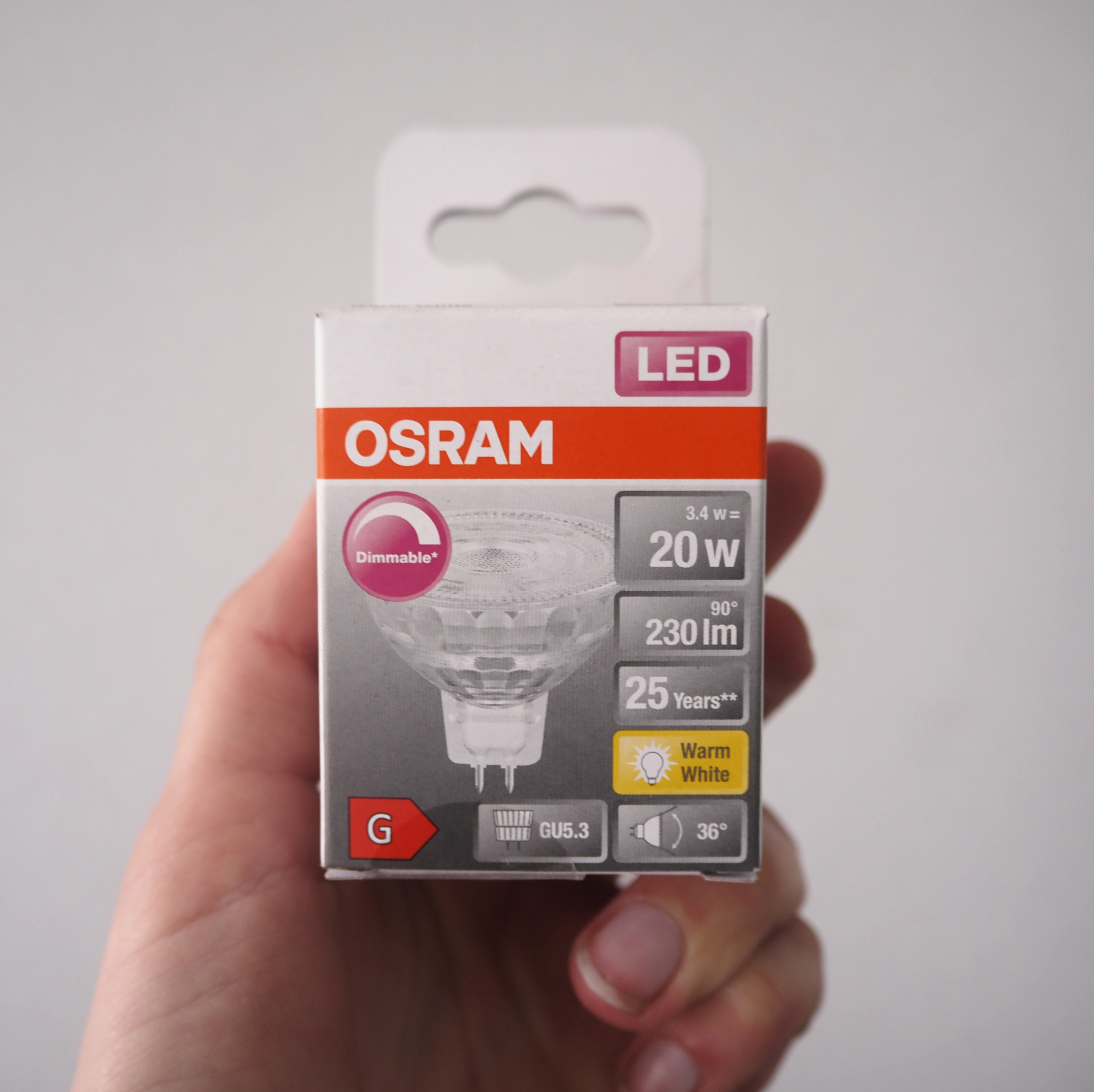 Bulb &quot;Led Superstar MR16 20 36°&quot; by Osram (GU5.3, dimmable)