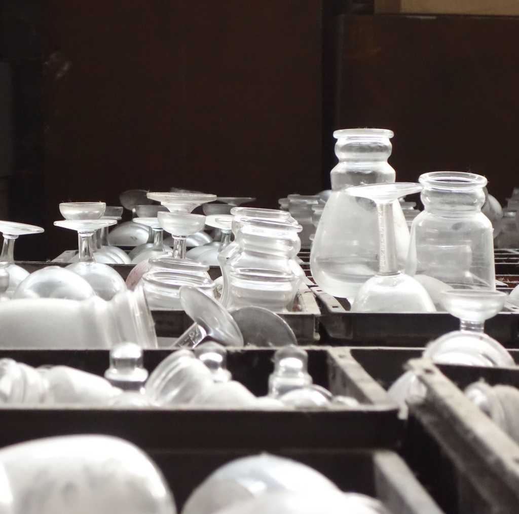 Glass pieces from Durobor Factory