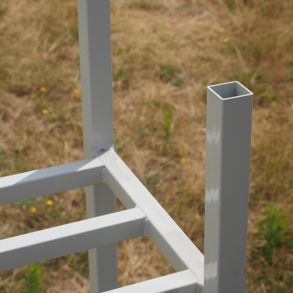 Workshop shelf in steel by Provost (4 modules) - Beige