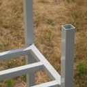 Workshop shelf in steel by Provost (4 modules) - Beige