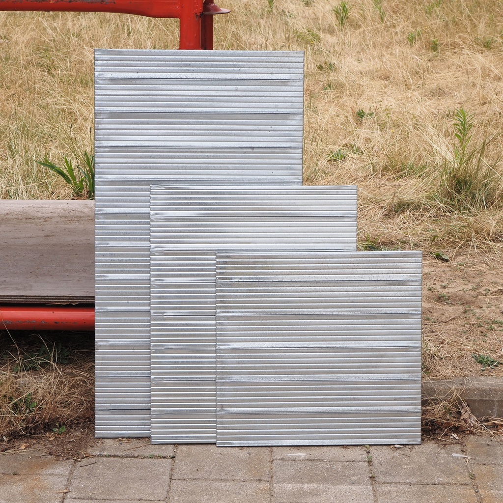 Shelf panel in galvanized steel for shelf 'Super 1-2-3' by Metalsistem (L. 89 cm)