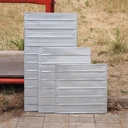 Shelf panel in galvanized steel for shelf 'Super 1-2-3' by Metalsistem (L. 89 cm)