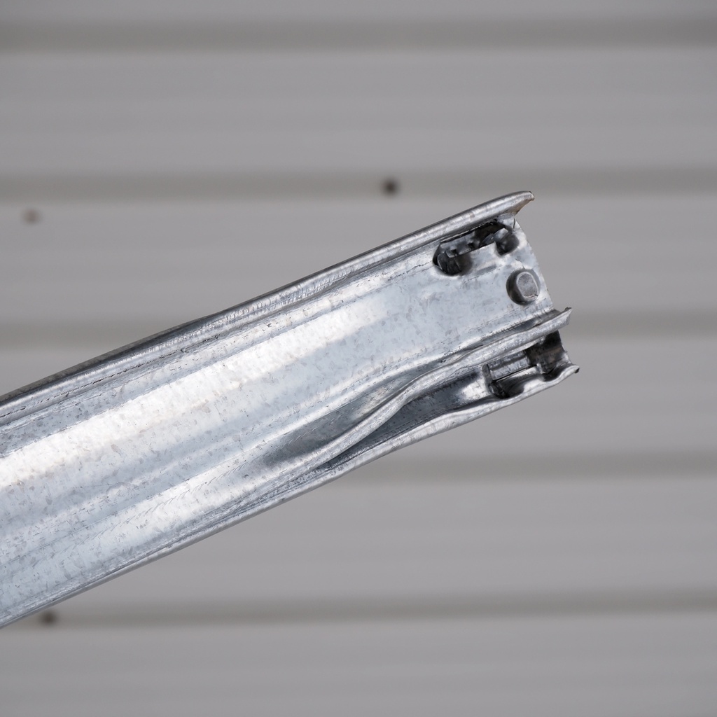 Beam in galvanized steel for shelf 'Super 1-2-3' by Metalsistem (L. 119,5 cm)