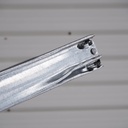 Beam in galvanized steel for shelf 'Super 1-2-3' by Metalsistem (L. 119,5 cm)