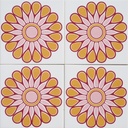 Wall tile by Villeroy & Boch (ca. 1970) - Orange