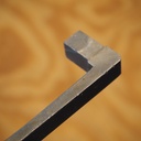 Cabinet handle in cast aluminium