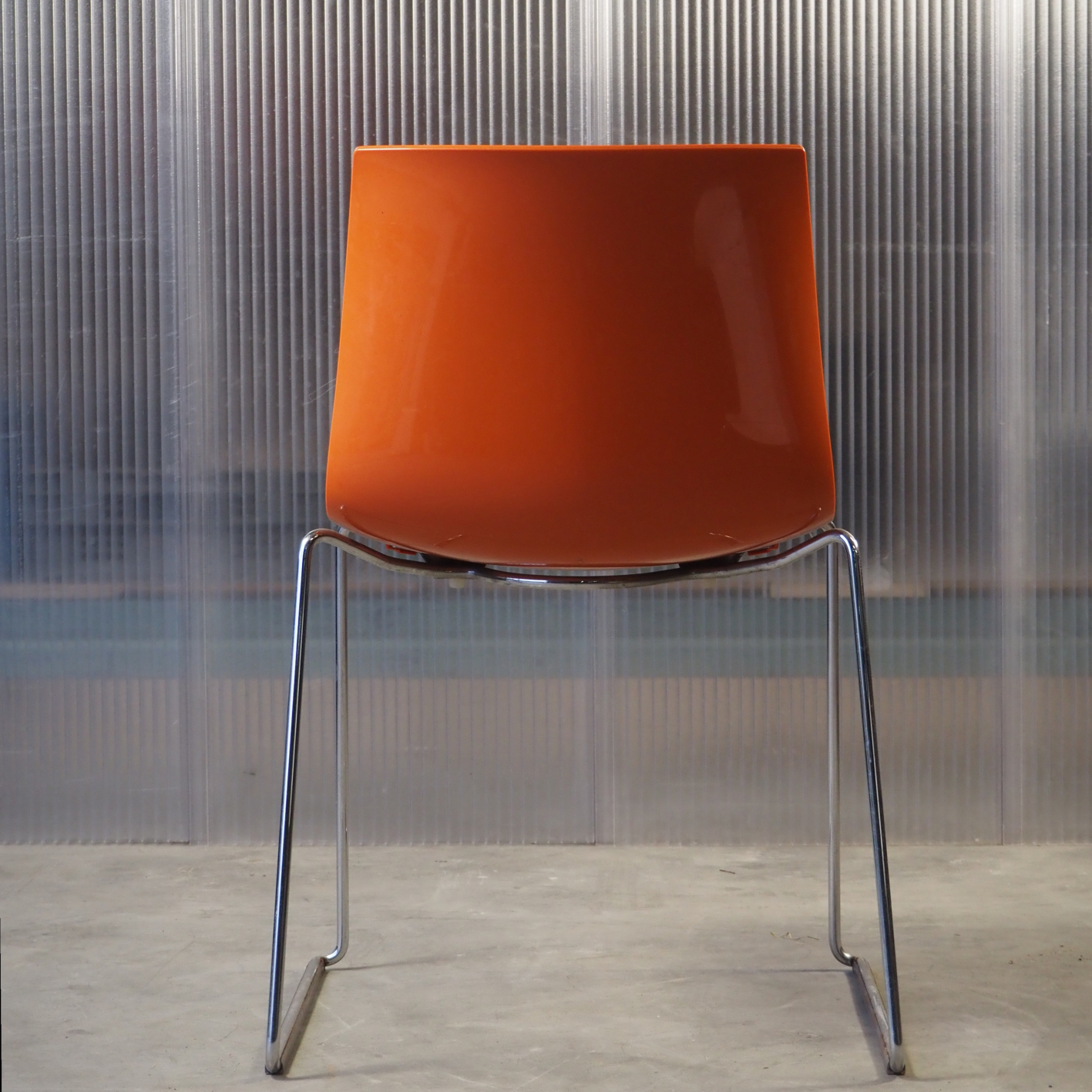 Stackable chair 'Catifa 46' by Lievore Altherr Molina for Arper (ca. 2004) - Orange