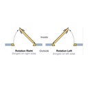 Sound proof glass door with frame for JB 2000 partitions by Beddeleem (H. 252 cm x W. 87 cm)