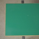 Bench in plywood and steel