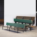 Bench in plywood and steel