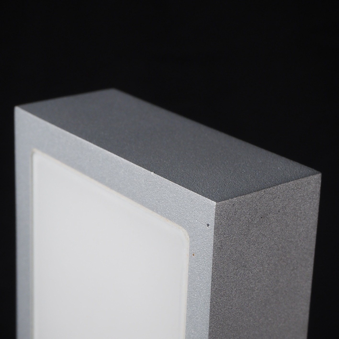 Wall light with square satin glass diffuser by PSM Lighting