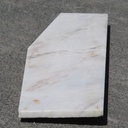 White marble piece (L. 110,5 cm)