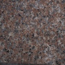 Batch of pink rectangular granite slabs with polished finish (± 6 m2)