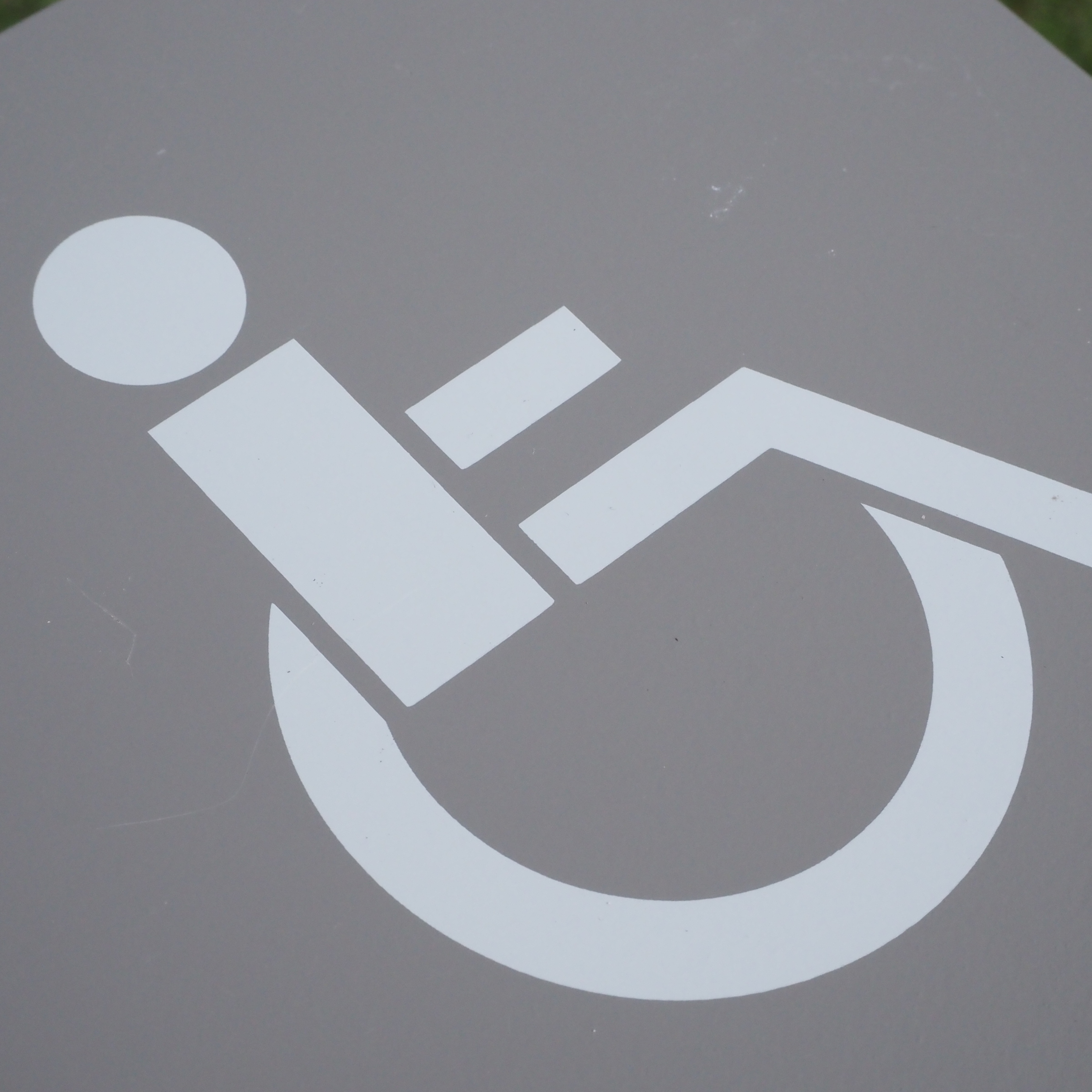 Toilet signage in aluminum (15 x 15 cm)