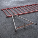 Interlocking steel barriers (L. 1000 cm)