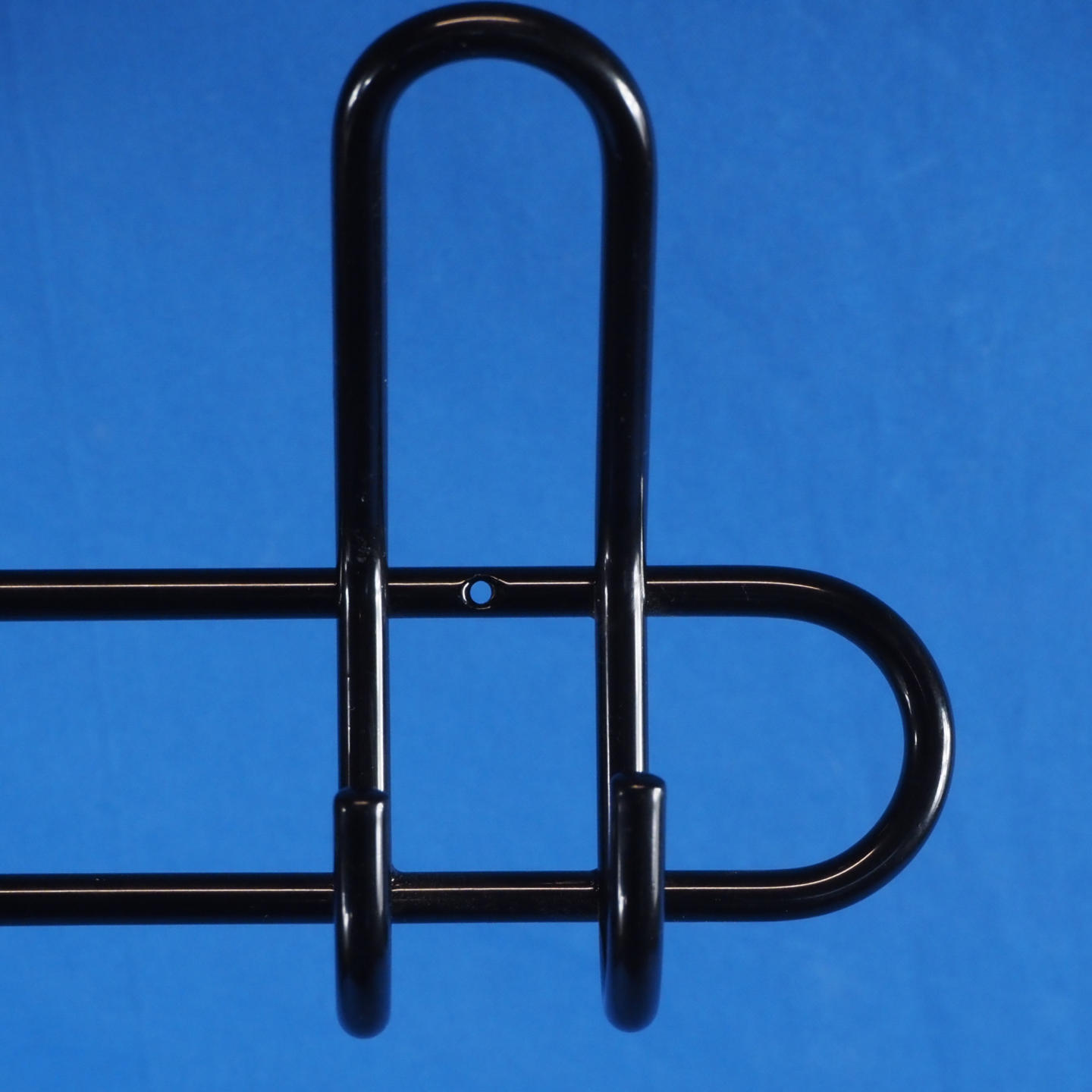 Coat hooks in black lacquered steel