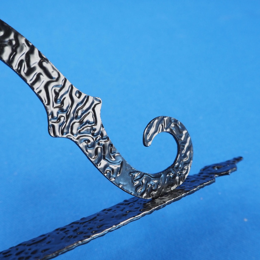 Pair of shelf brackets in wrought iron (15 cm x 11,2 cm)